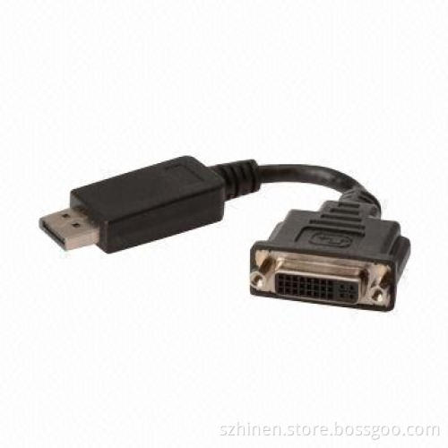 DisplayPort to DVI Cable Adapter with 15cm W/IC DP Adapter
